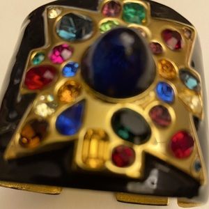 Kenneth Jay Lane Gold Plated Maltese Cross Cuff